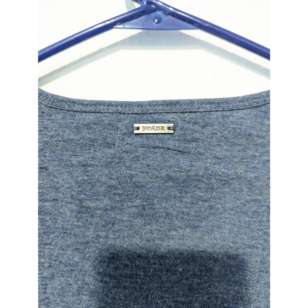 Prana Soskia Wool Blend 3/4 Sleeve Fit & Flare Blue Heather - Picture 7 of 8